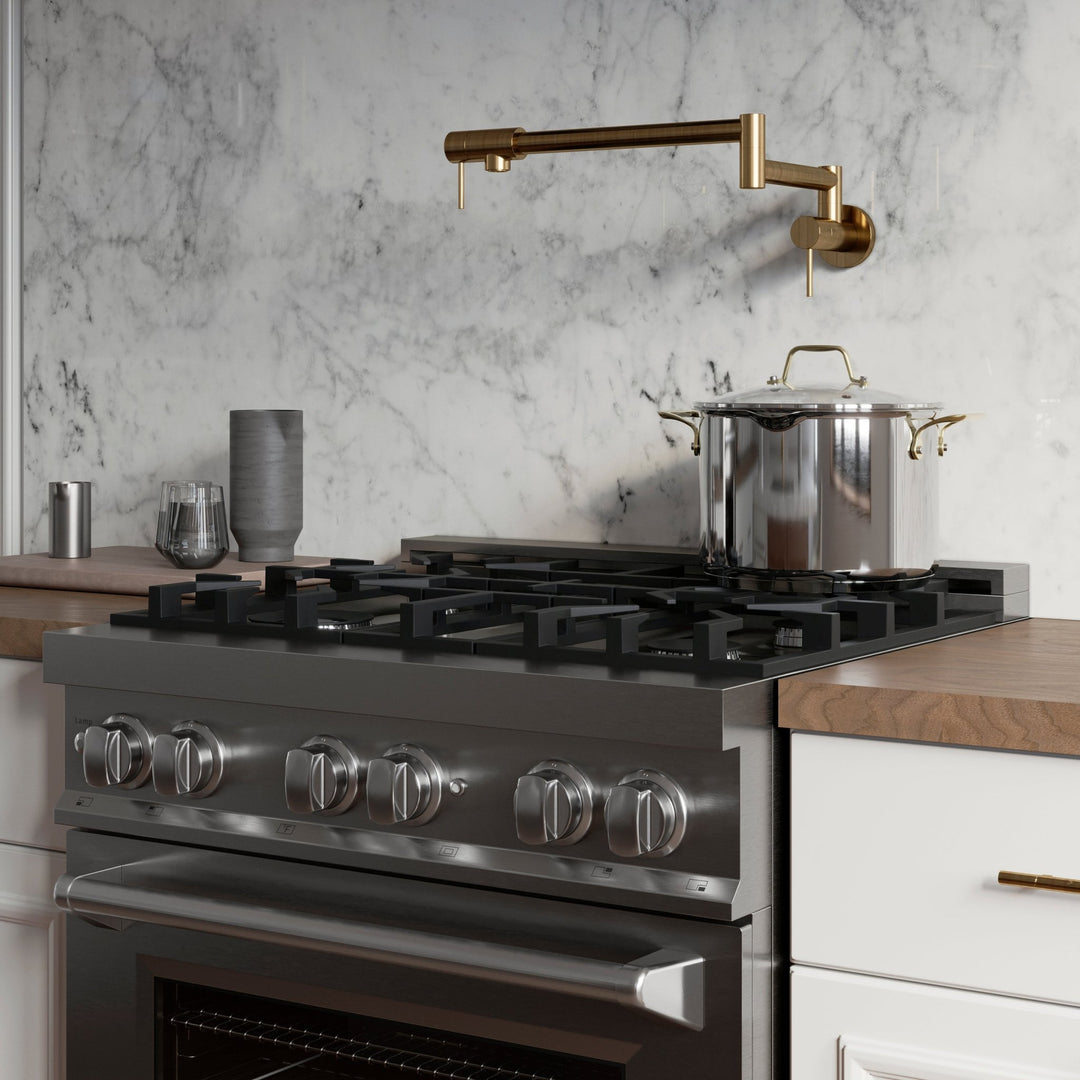 ZLINE Gemini Pot Filler in Polished Gold (GEM-FPF-PG)