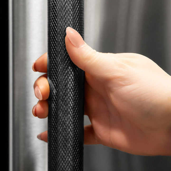 ZLINE Helix Handle (Set of 1) for Undercounter Wine & Beverage Coolers and Ice Makers in Black Stainless Steel (RWVHZ618-K-BS)