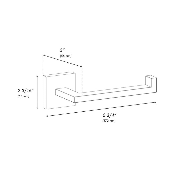 ZLINE Palisades Toilet Paper Holder in Matte Black (RBCN1-TP-MB)
