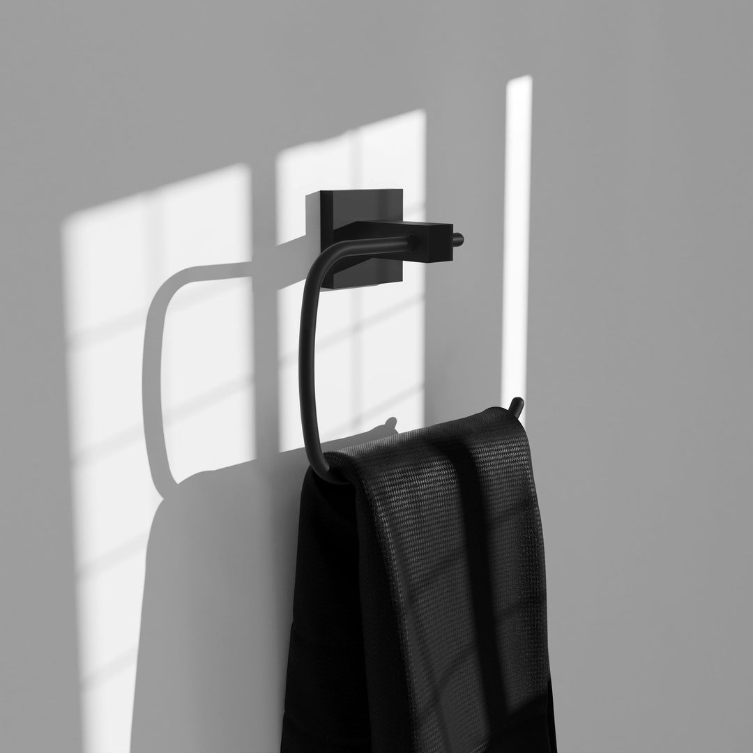 ZLINE Palisades Towel Ring in Matte Black (RBCN1-TRNG-MB)