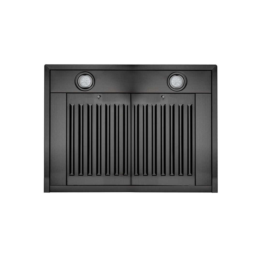 ZLINE 48" Convertible Wall Mount Range Hood in Black Stainless with Charcoal Filters, BSKBN-CF-48