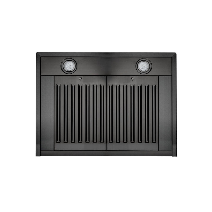 ZLINE 48" Convertible Wall Mount Range Hood in Black Stainless with Charcoal Filters, BSKBN-CF-48