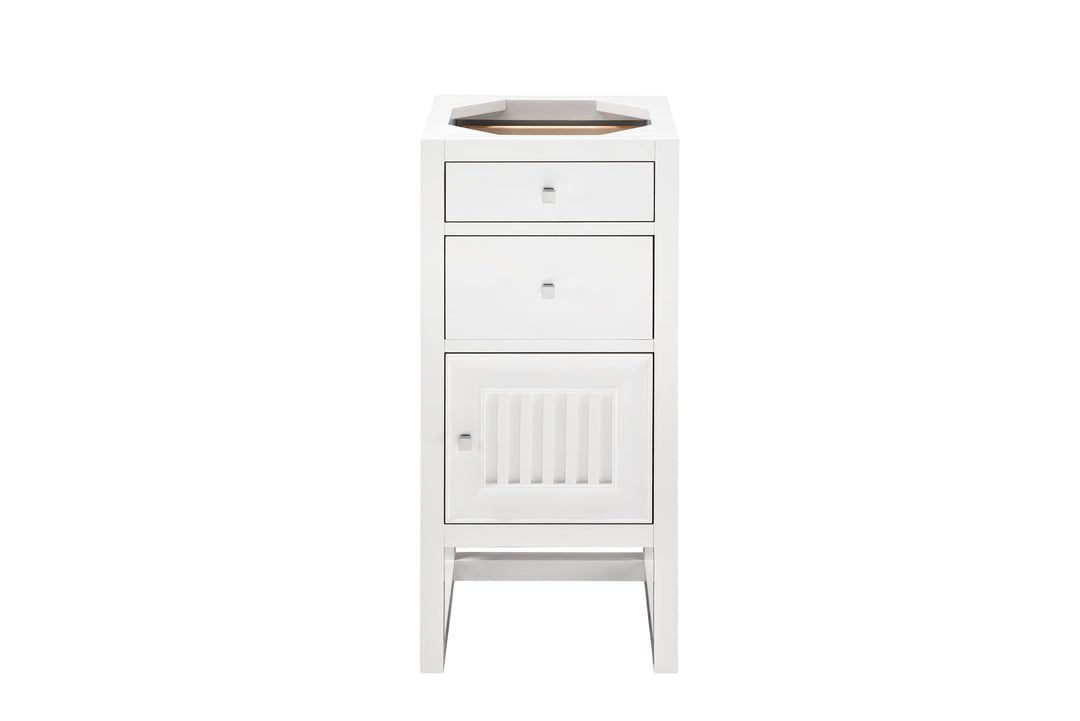 Athens 15" Base Cabinet Only w/ Drawers and Right Door, Glossy White