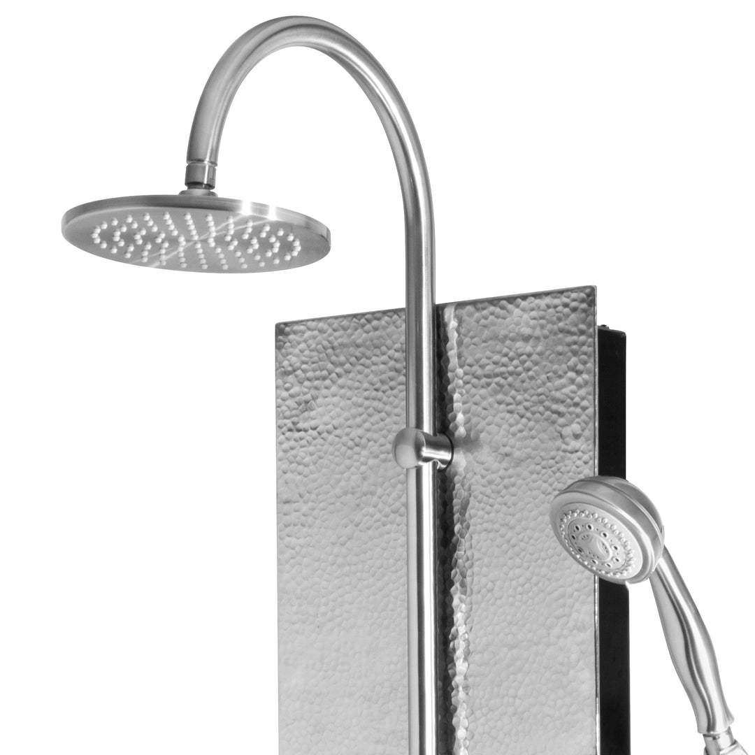 PULSE ShowerSpas Vaquero Hammered Brush Aluminum ShowerSpa (1027)