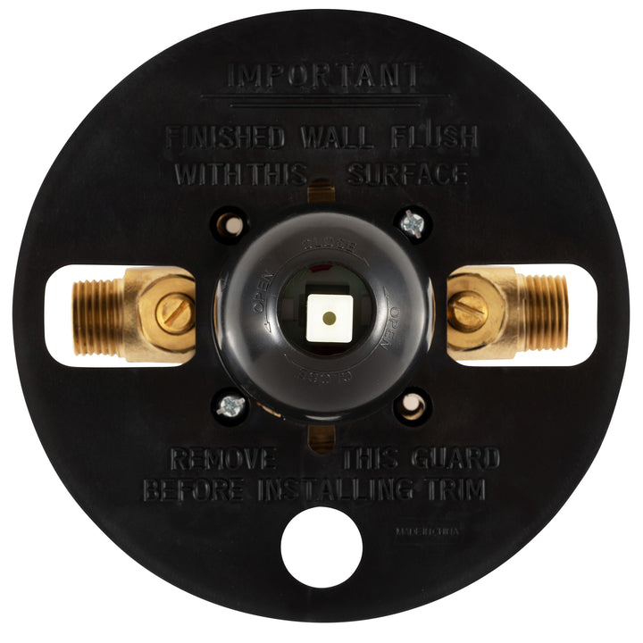 PULSE ShowerSpas Tru-Temp Pressure Balance 1/2" Rough-In Valve with Brushed Gold Trim Kit (3001-RIV-PB-BG)