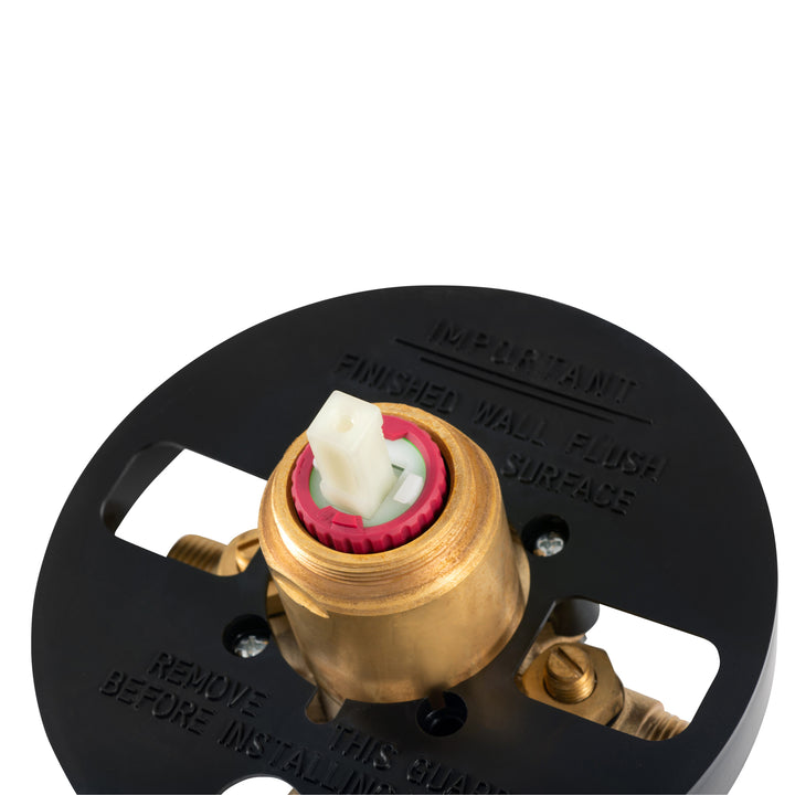 PULSE ShowerSpas Tru-Temp Pressure Balance 1/2" Rough-In Valve with Chrome Trim Kit (3003-RIV-PB-CH)