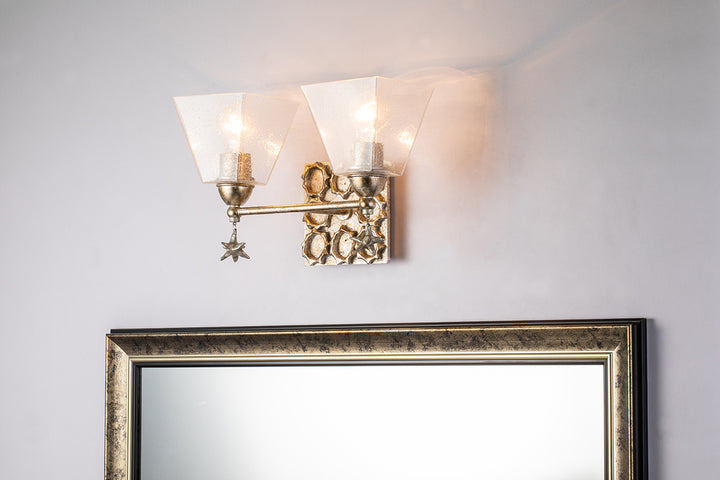 Star 2 Light Bath Vanity In Silver (BB1002S-2)