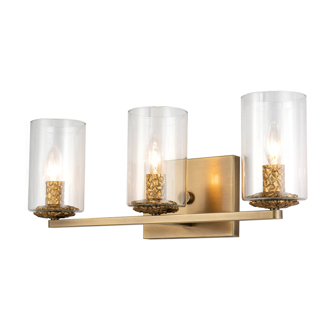 Bolivar 3-Light Vanity Fixture In Antique Brass (BB1003ATB-3)