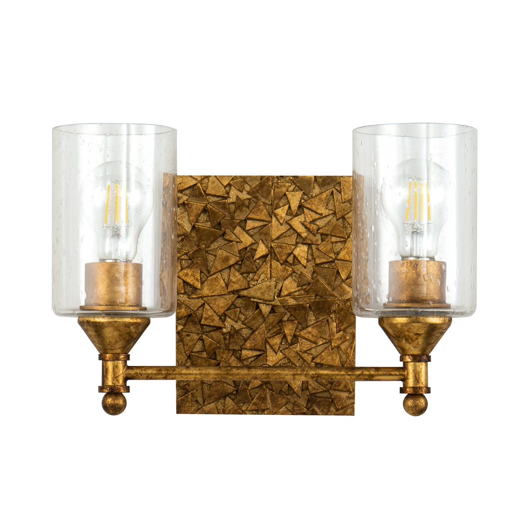 Mosaic 2-Light Vanity Light In Gold (BB1158G-2)