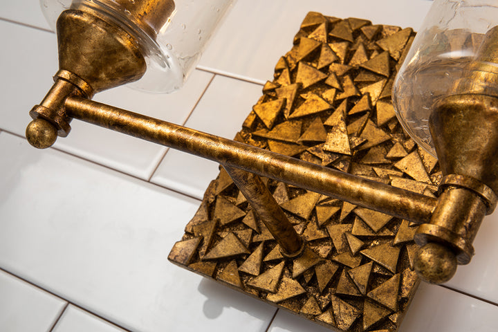 Mosaic 2-Light Vanity Light In Gold (BB1158G-2)