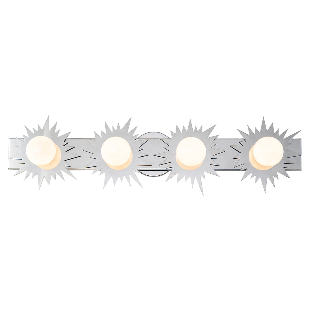Soleil 4 Light Bath Bar Vanity Light In Chrome (BB90417PC-4)
