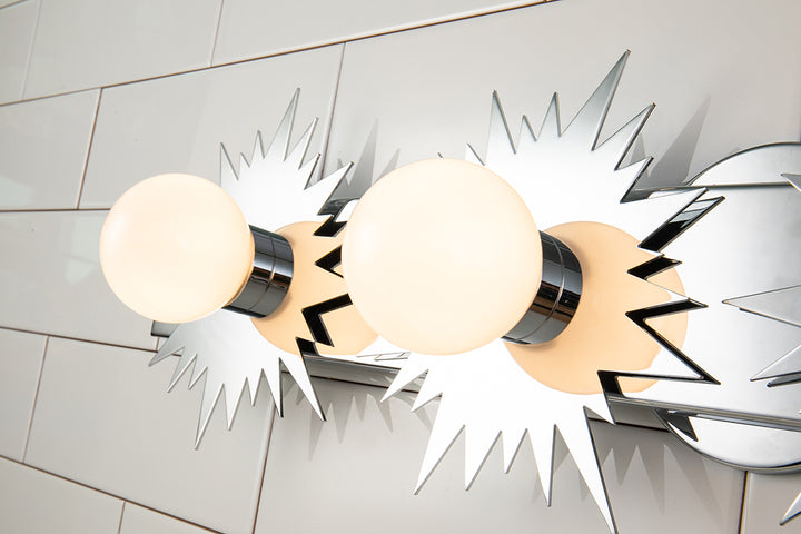 Soleil 4 Light Bath Bar Vanity Light In Chrome (BB90417PC-4)