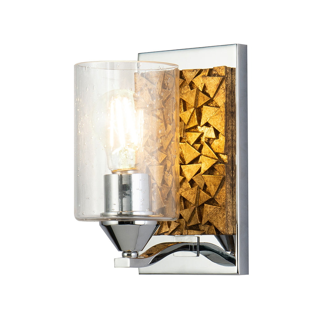 Bocage 1 Light Wall Sconce In Silver And Gold (BB90586PC-1B1G)