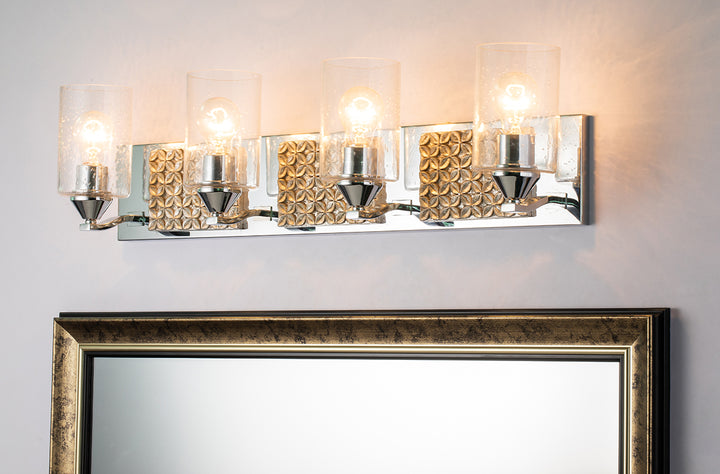 Arcadia 4 Light Bath Bar In Chrome (BB90587PC-4B2S)