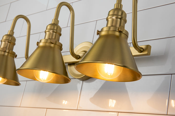 Provence 3 Light Retro Bath Vanity Light (BB90684AGB-3)