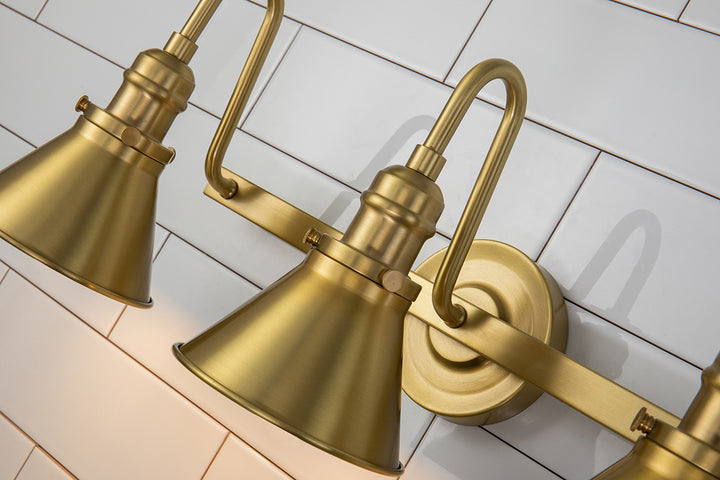 Provence 3 Light Retro Bath Vanity Light (BB90684AGB-3)