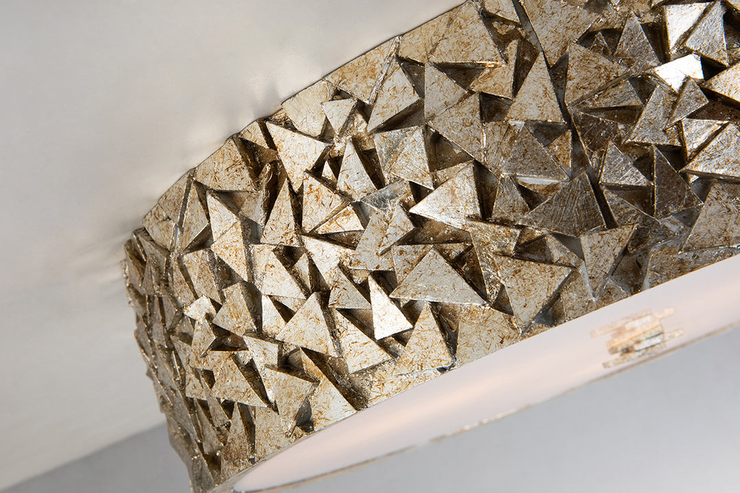 Mosaic 3-Light Flush in Silver (FM1158S-RD-20)