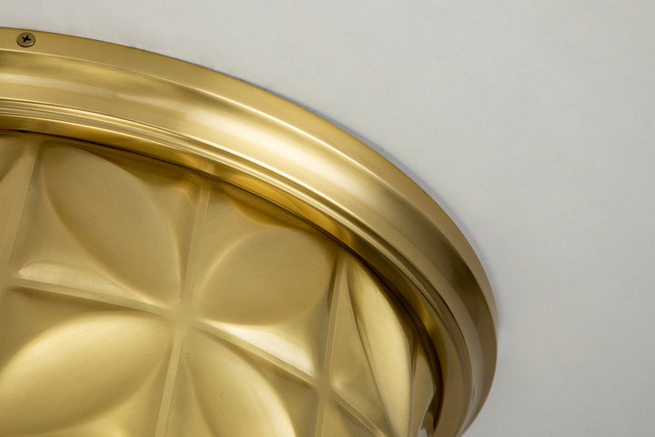 Epsilon Aged Brass Flushmount (FM1300AGB-17)