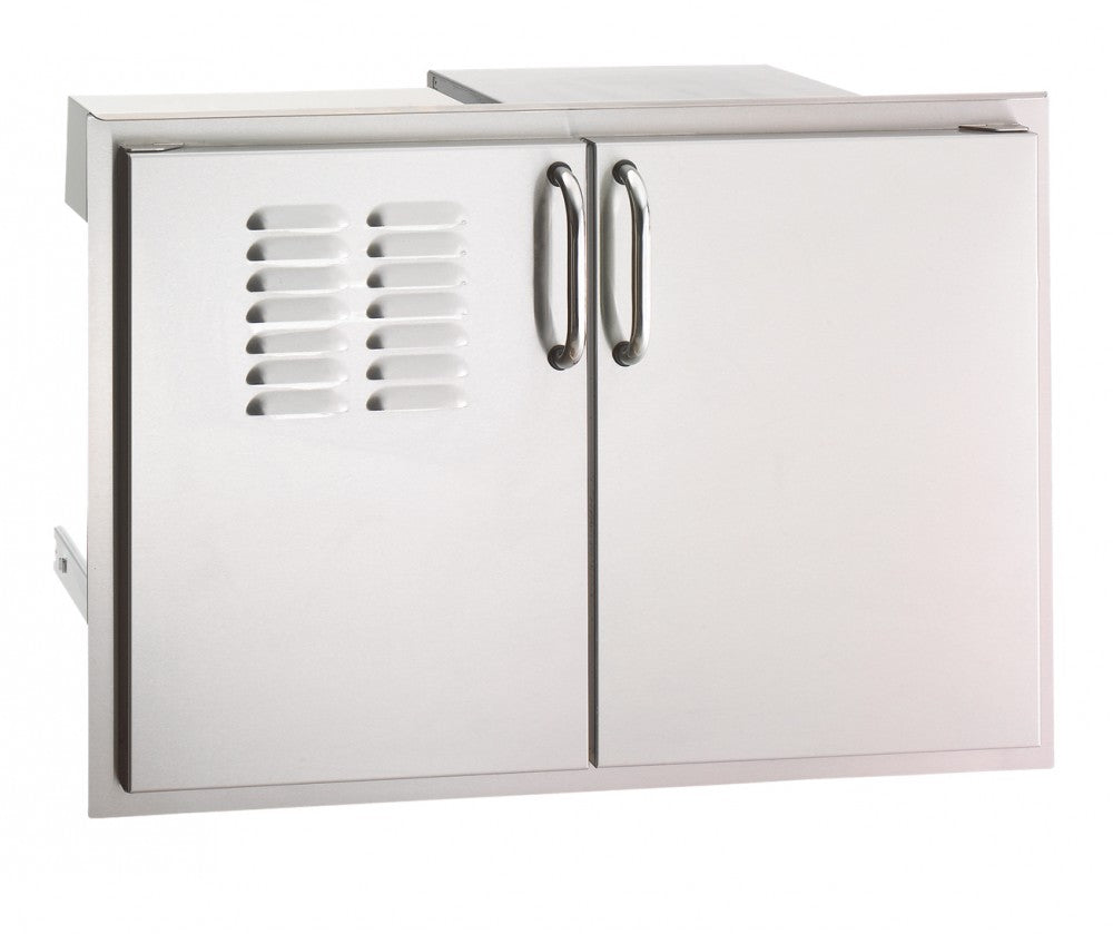 Dble Door W/ Dual Drawer Tray/Louvers (FM33930S12T)