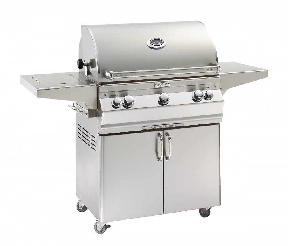 Aurora Propane Grill W/Single Side Burner & Rot Backburner (FMA540S6EAP62)
