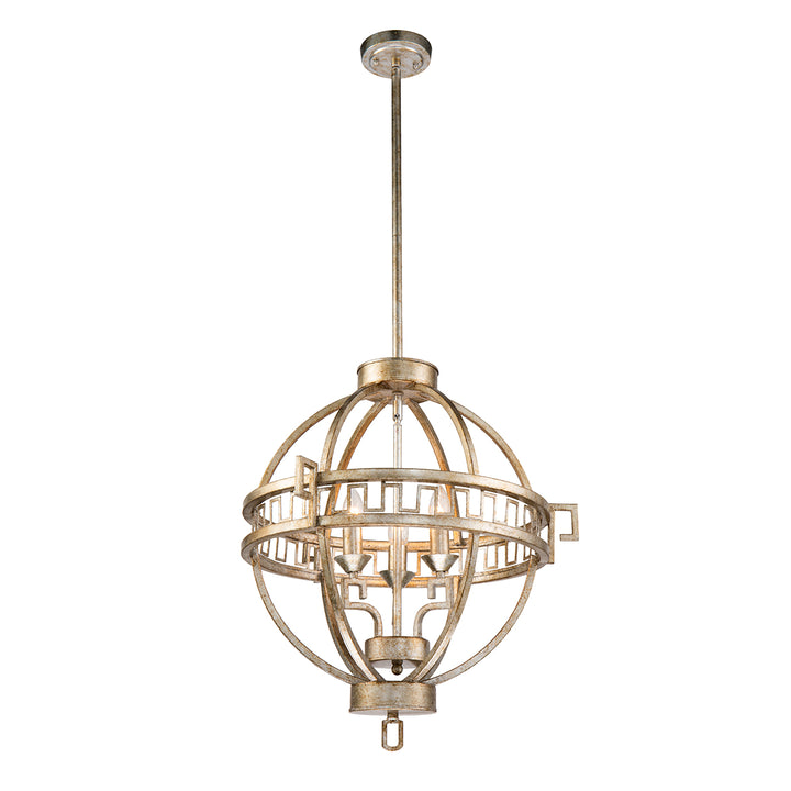 3 Light Geometric Globe Chandelier (GN/Lemuria/3PA-S)