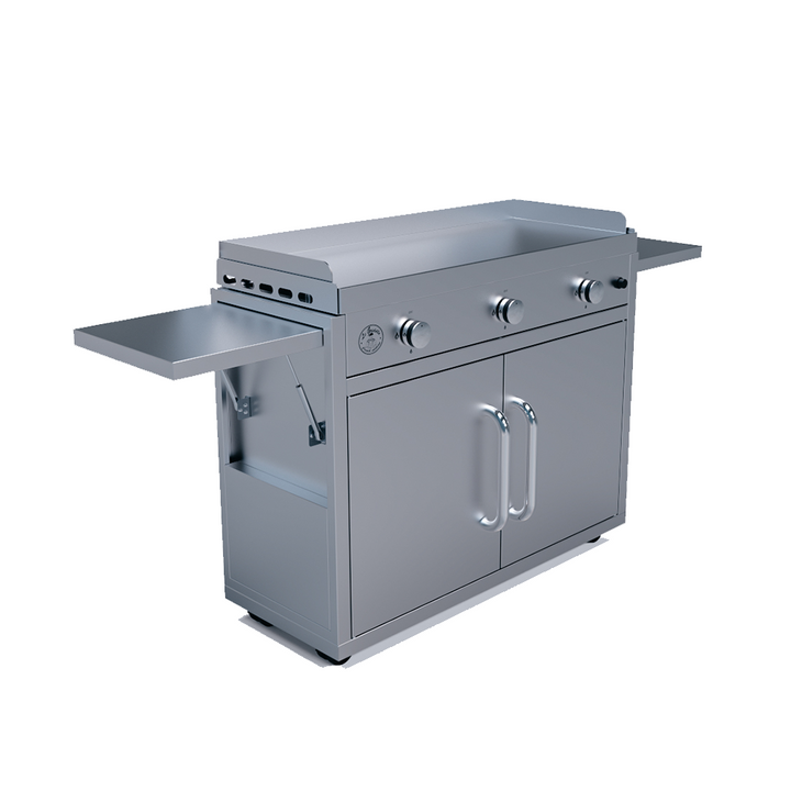 Le Griddle - Triple Burner Griddle W/ Cart - Natural Gas (GFE105 CK)