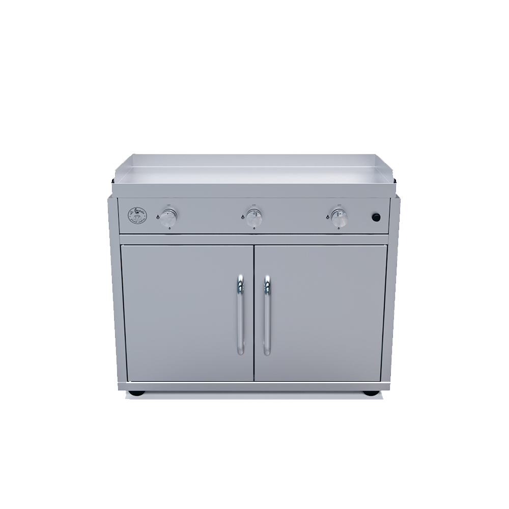 Le Griddle - Triple Burner Griddle W/ Cart - Natural Gas (GFE105 CK)