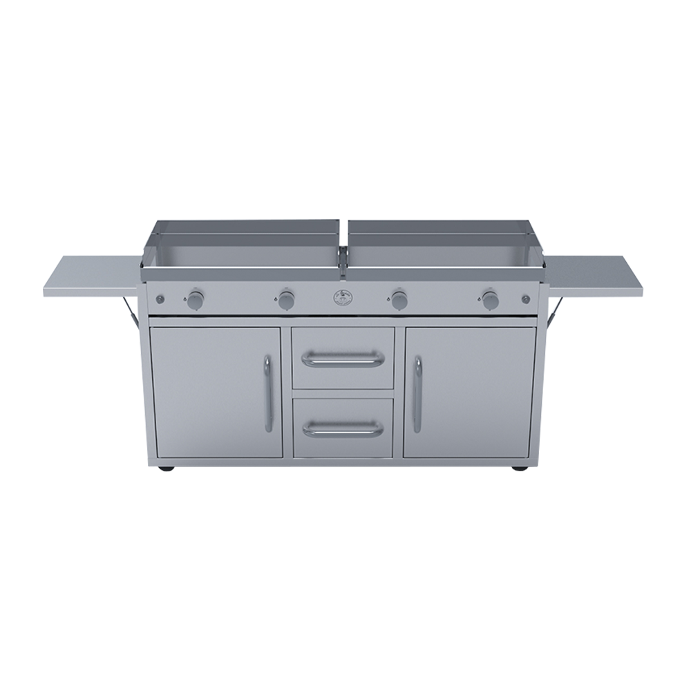 Le Griddle - Quad Burner Griddle W/ Cart - Natural Gas (GFE160 CK)