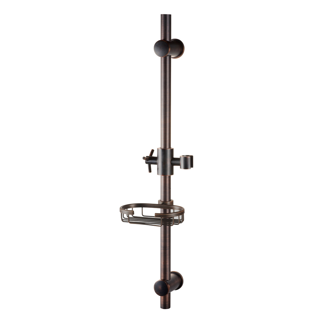 PULSE ShowerSpas Oil-Rubbed Bronze Adjustable Slide Bar Shower Panel Accessory (1010-ORB)