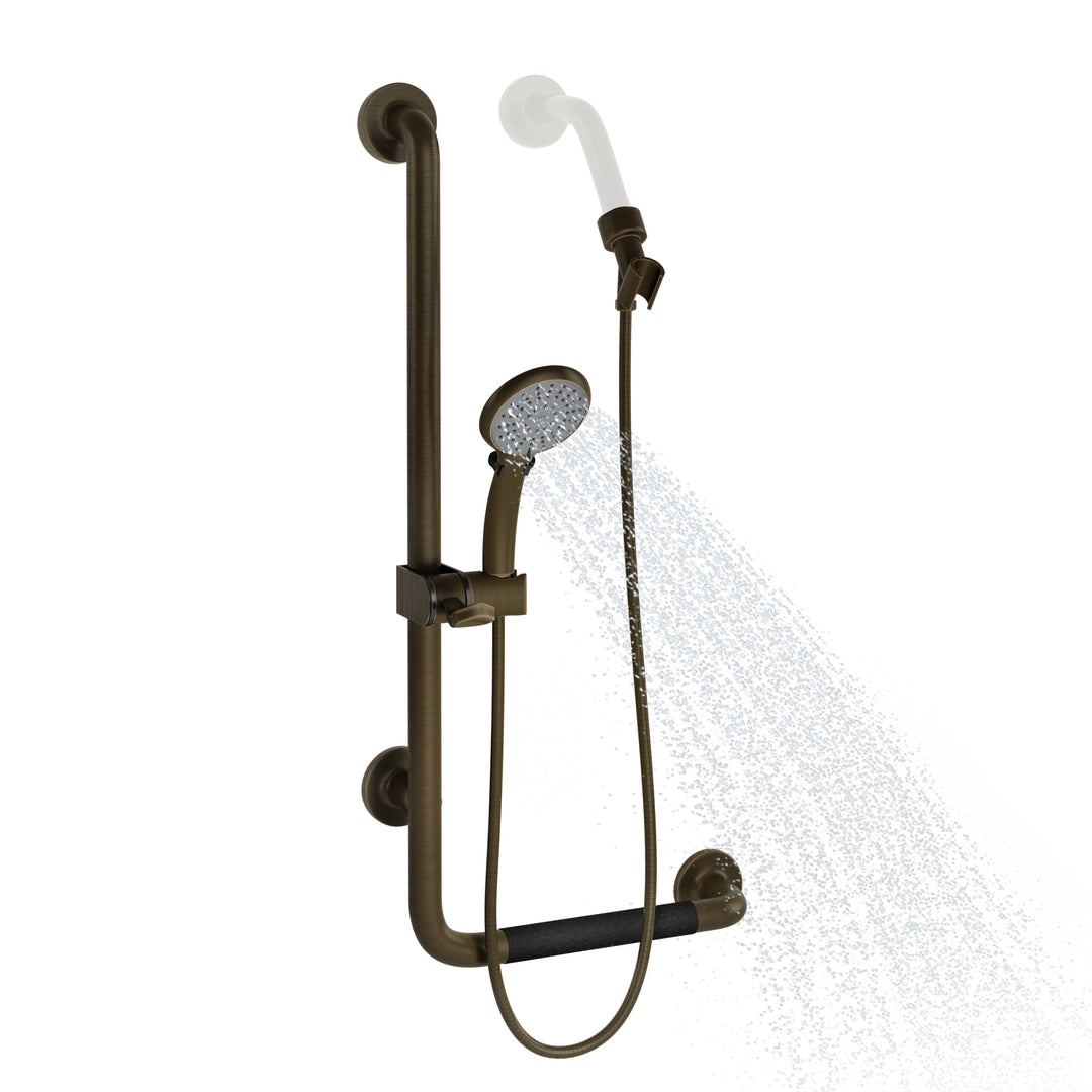 PULSE ShowerSpas ErgoSlideBar Oil-Rubbed Bronze - Left (4001L-ORB)