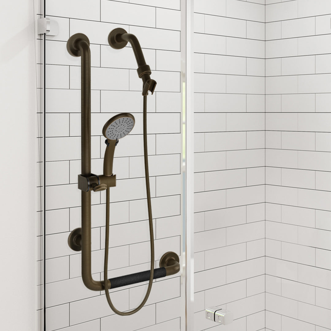 PULSE ShowerSpas ErgoSlideBar Oil-Rubbed Bronze - Left (4001L-ORB)