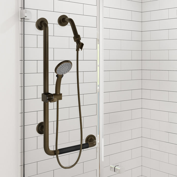 PULSE ShowerSpas ErgoSlideBar Oil-Rubbed Bronze - Left (4001L-ORB)