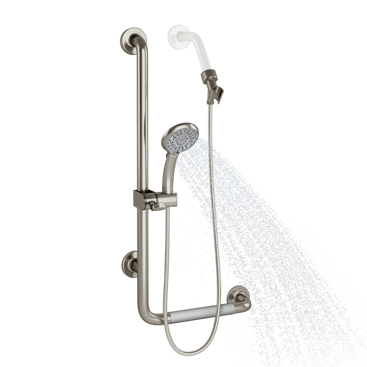 PULSE ShowerSpas ErgoSlideBar Stainless Steel Brushed - Left (4001L-SSB)