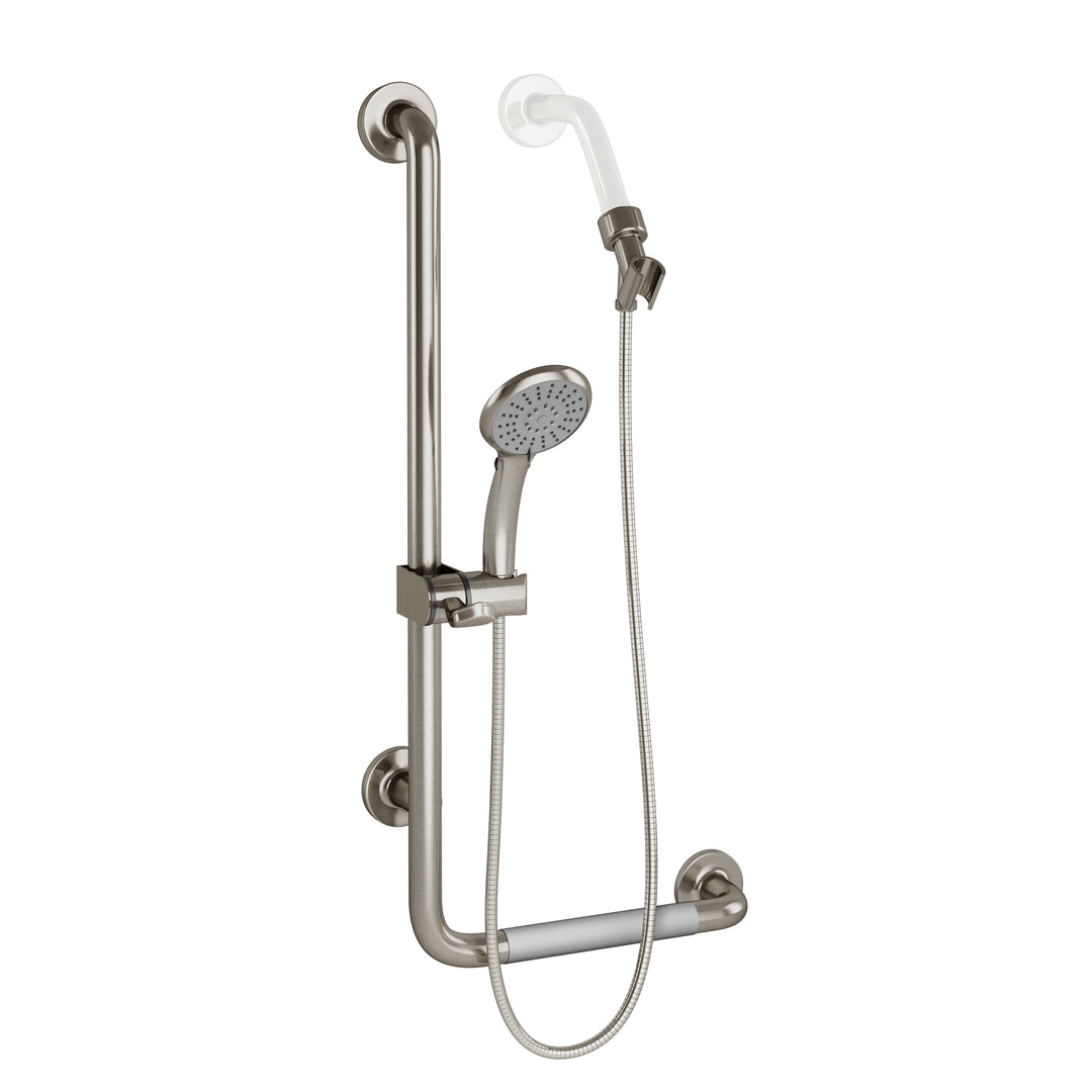 PULSE ShowerSpas ErgoSlideBar Stainless Steel Brushed - Left (4001L-SSB)