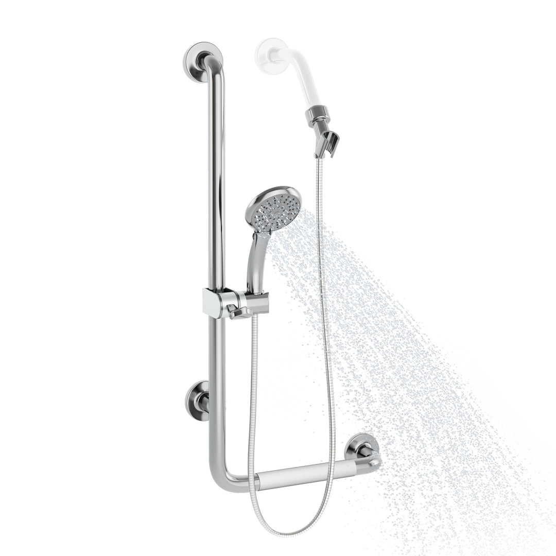PULSE ShowerSpas ErgoSlideBar Stainless Steel Polished - Left (4001L-SSP)