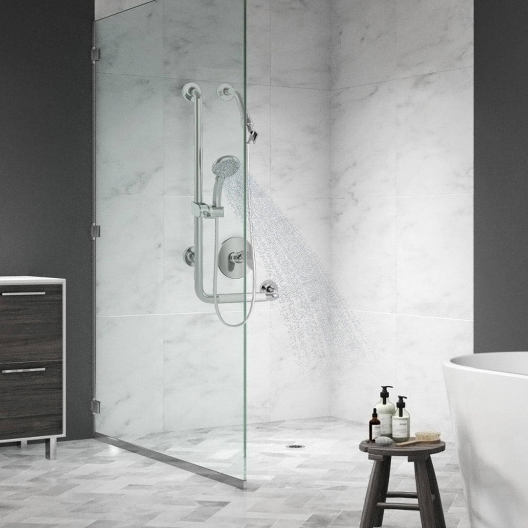 PULSE ShowerSpas ErgoSlideBar Stainless Steel Polished - Left (4001L-SSP)