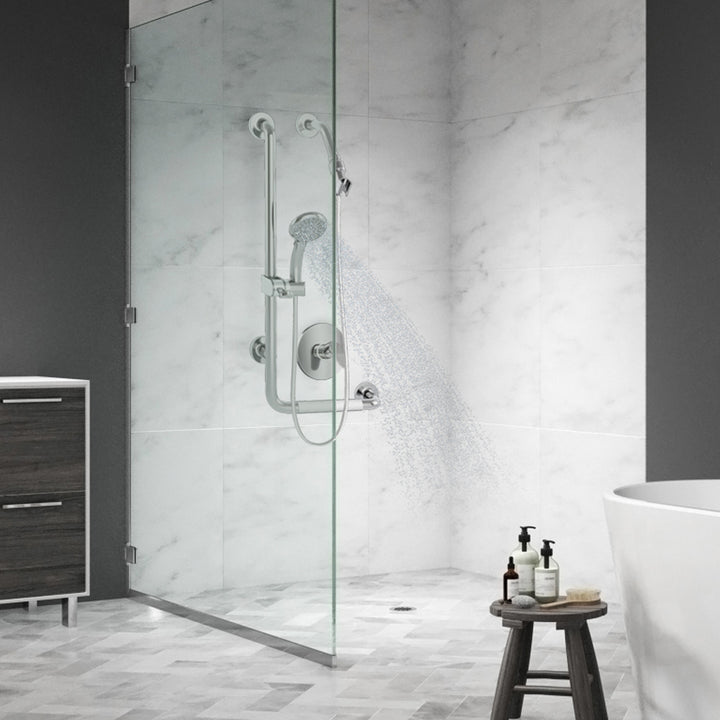 PULSE ShowerSpas ErgoSlideBar Stainless Steel Polished - Left (4001L-SSP)