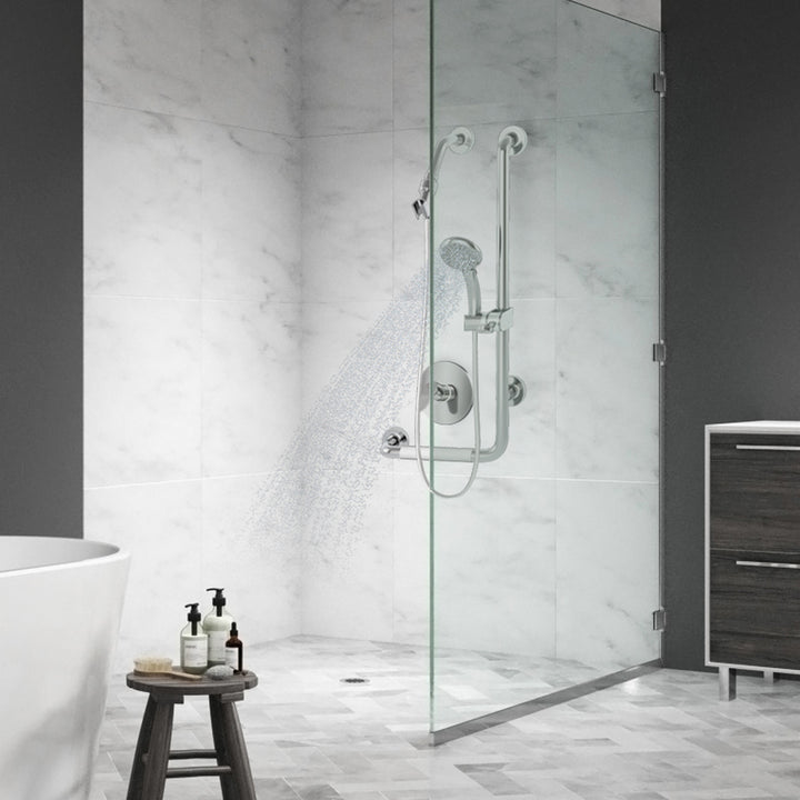 PULSE ShowerSpas ErgoSlideBar Stainless Steel Polished - Right (4001R-SSP)