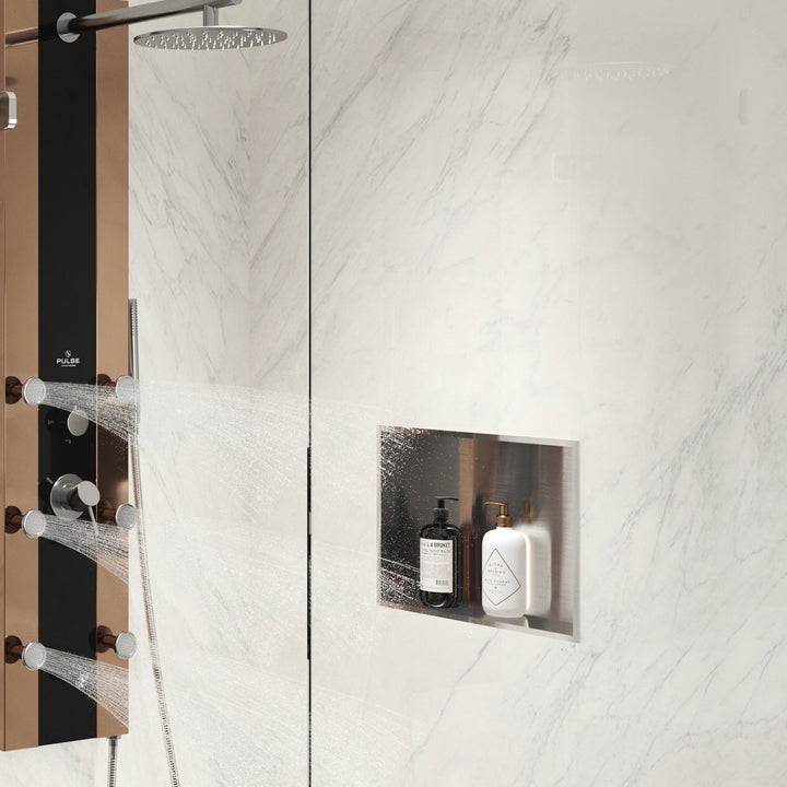 PULSE ShowerSpas Niche in Brushed Stainless Steel  (NI-1216-SSB)