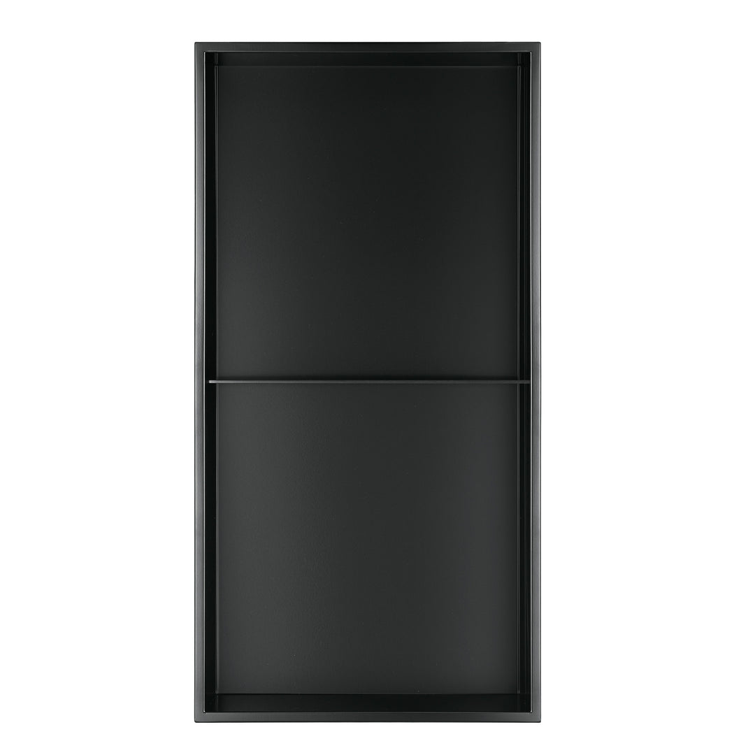 PULSE ShowerSpas Niche in Matte Black (NI-1224V-MB)