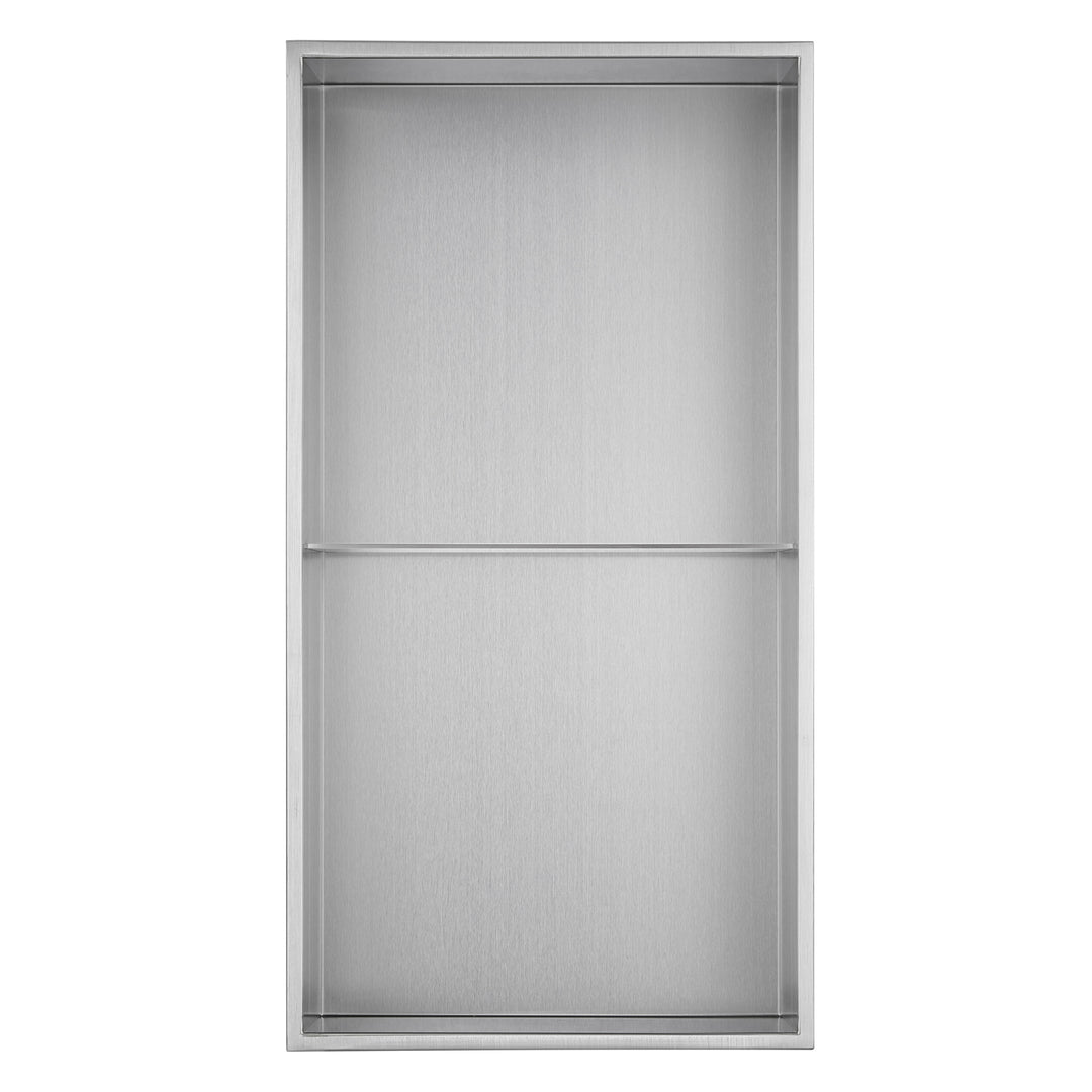 PULSE ShowerSpas Niche in Brushed Stainless Steel  (NI-1224V-SSB)