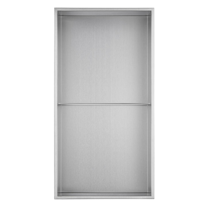 PULSE ShowerSpas Niche in Brushed Stainless Steel  (NI-1224V-SSB)