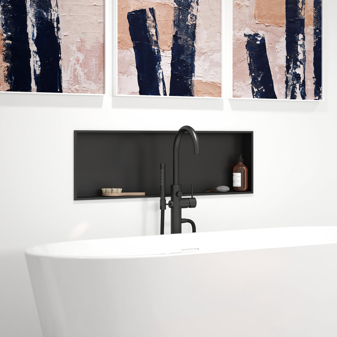 PULSE ShowerSpas Niche in Matte Black (NI-1236-MB)