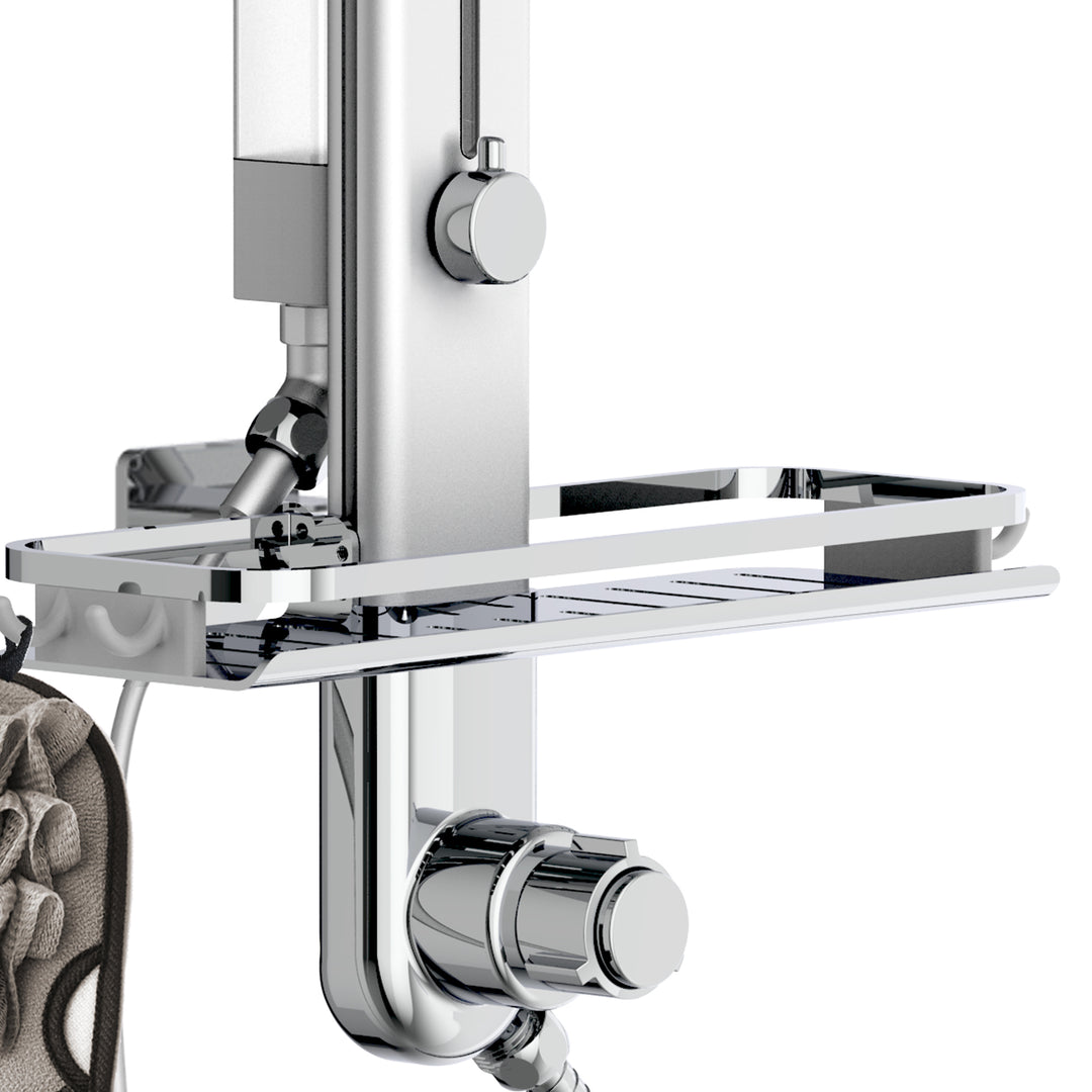 PULSE ShowerSpas Nirvana Stainless Steel Brushed ShowerSpa (1070-CH)