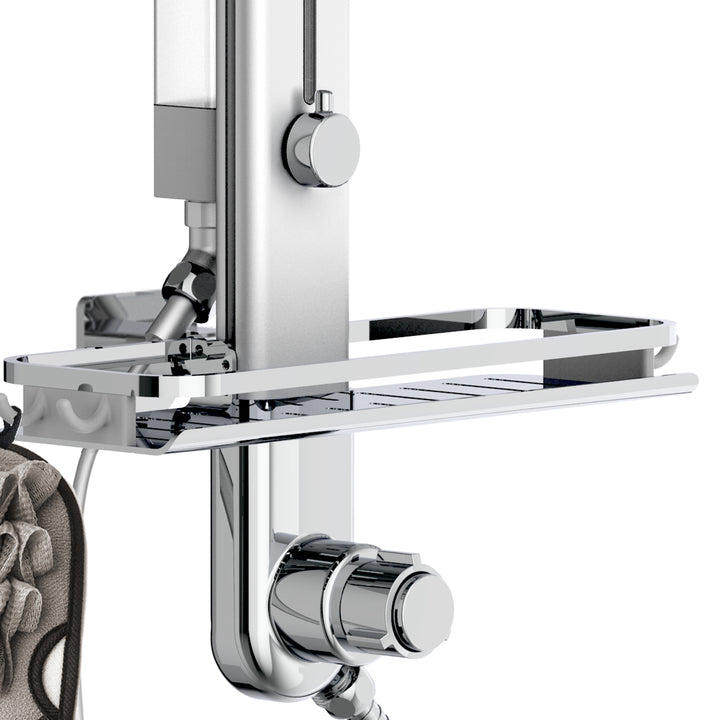 PULSE ShowerSpas Nirvana Stainless Steel Brushed ShowerSpa (1070-CH)