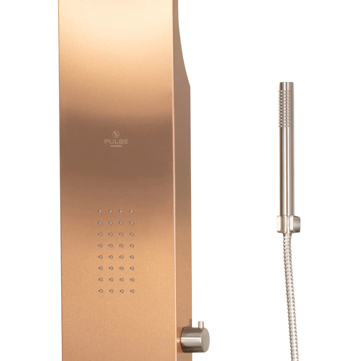 PULSE ShowerSpas Santa Cruz Brushed Bronze Stainless Steel ShowerSpa (1033)