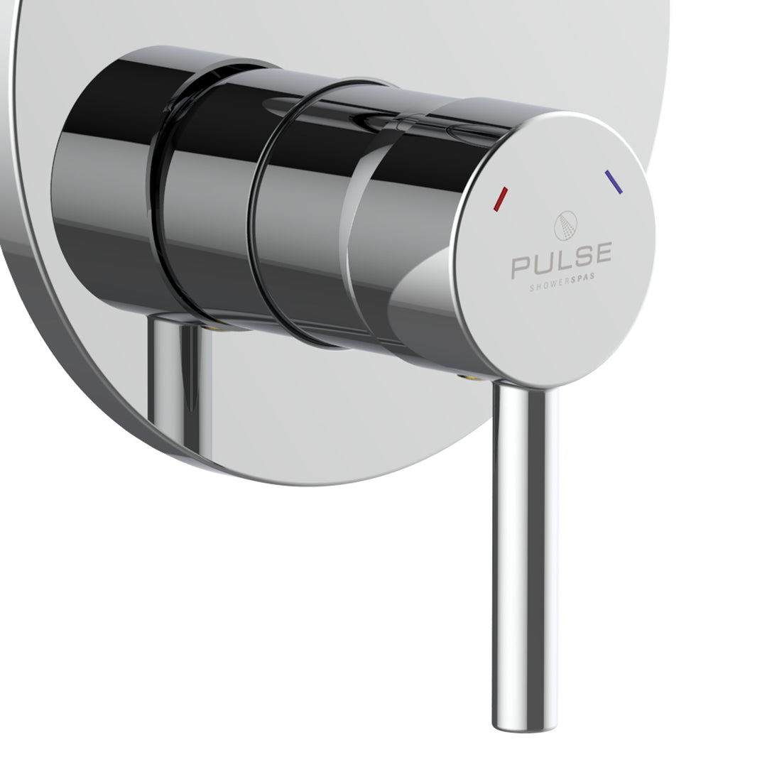 PULSE ShowerSpas Two Way Tru-Temp Pressure Balance 1/2" Rough-In Valve with Chrome Trim Kit (3005-RIVD-CH)