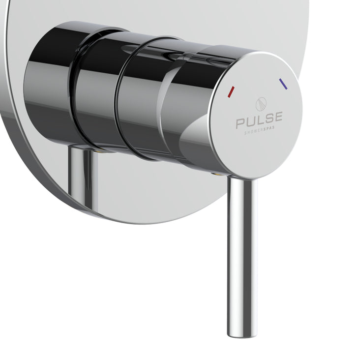 PULSE ShowerSpas Two Way Tru-Temp Pressure Balance 1/2" Rough-In Valve with Chrome Trim Kit (3005-RIVD-CH)