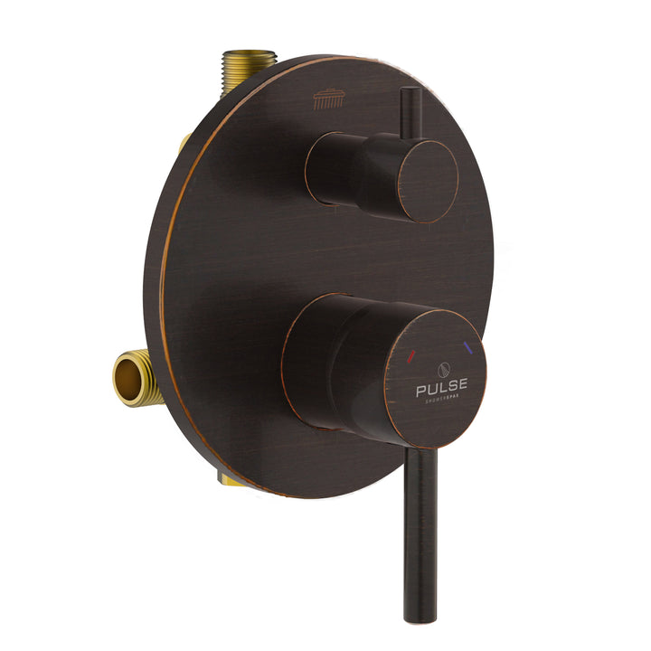 PULSE ShowerSpas Two Way Tru-Temp Pressure Balance 1/2" Rough-In Valve with Oil-Rubbed Bronze Trim Kit (3005-RIVD-ORB)