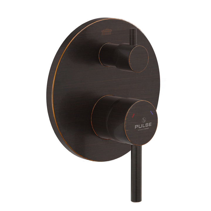 PULSE ShowerSpas Two Way Tru-Temp Pressure Balance 1/2" Rough-In Valve with Oil-Rubbed Bronze Trim Kit (3005-RIVD-ORB)